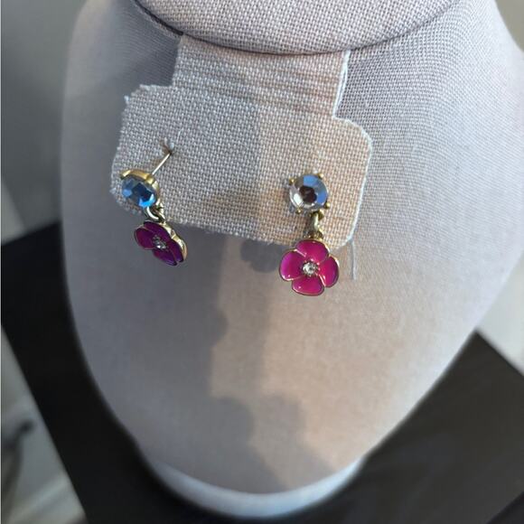 Authentic Kate Spade Long Flutter Floral Necklace with matching earrings - Picture 3 of 3